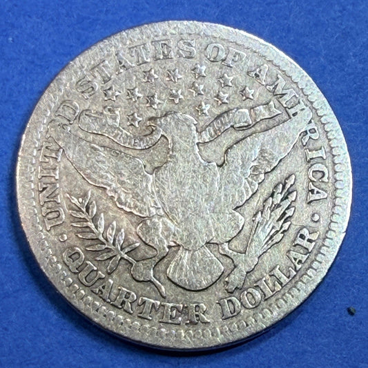 1903 Barber Quarter 25C G Good 90% Silver Philadelphia Mint US Coin