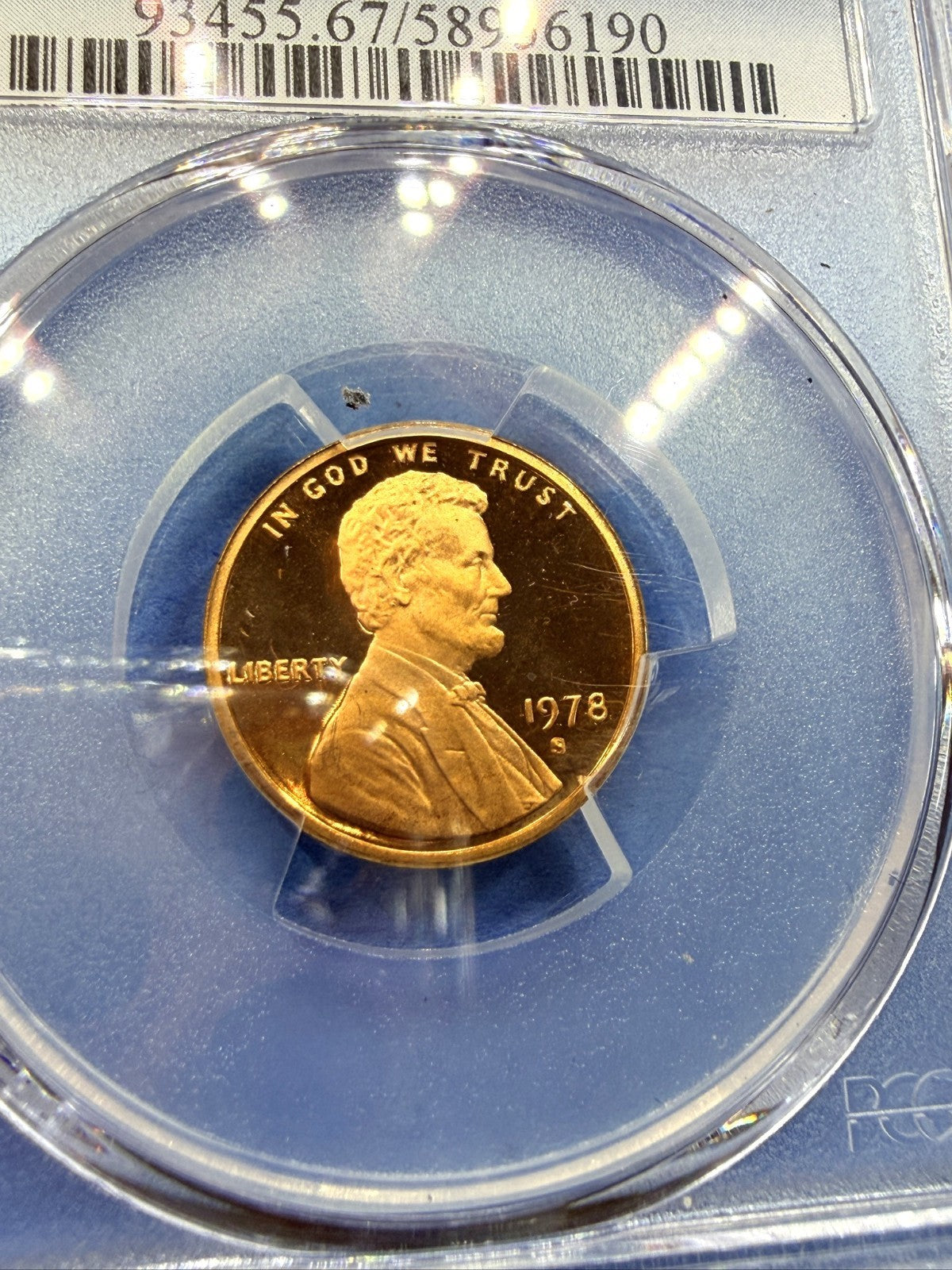 1978-S Lincoln Memorial Cent 1C PCGS PR67RD DCAM Red Deep Cameo Proof Penny