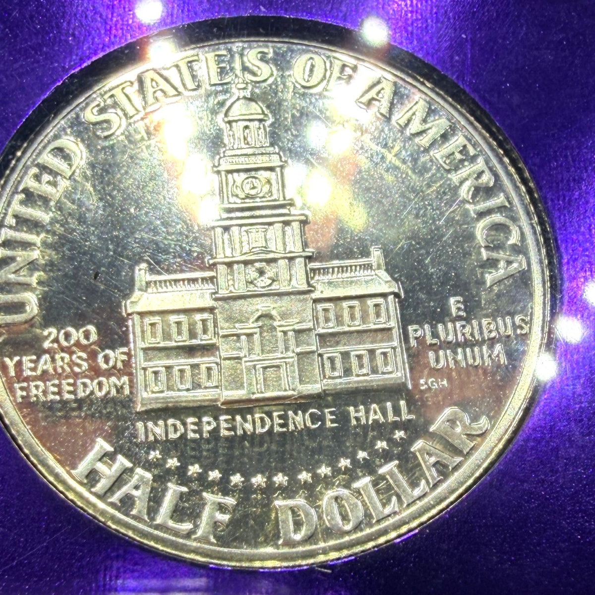 1976-S Kennedy Half Dollar Proof NGC PF69 40% Silver Bicentennial Bee Label 50C