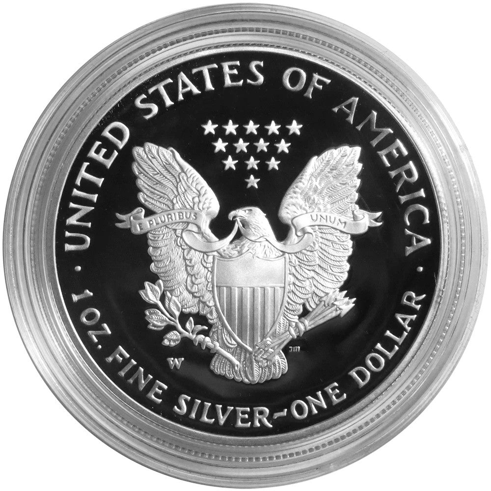 2005-W Proof $1 American Silver Eagle Box, OGP & COA 1 ozt 31.1 gm .999 Fine