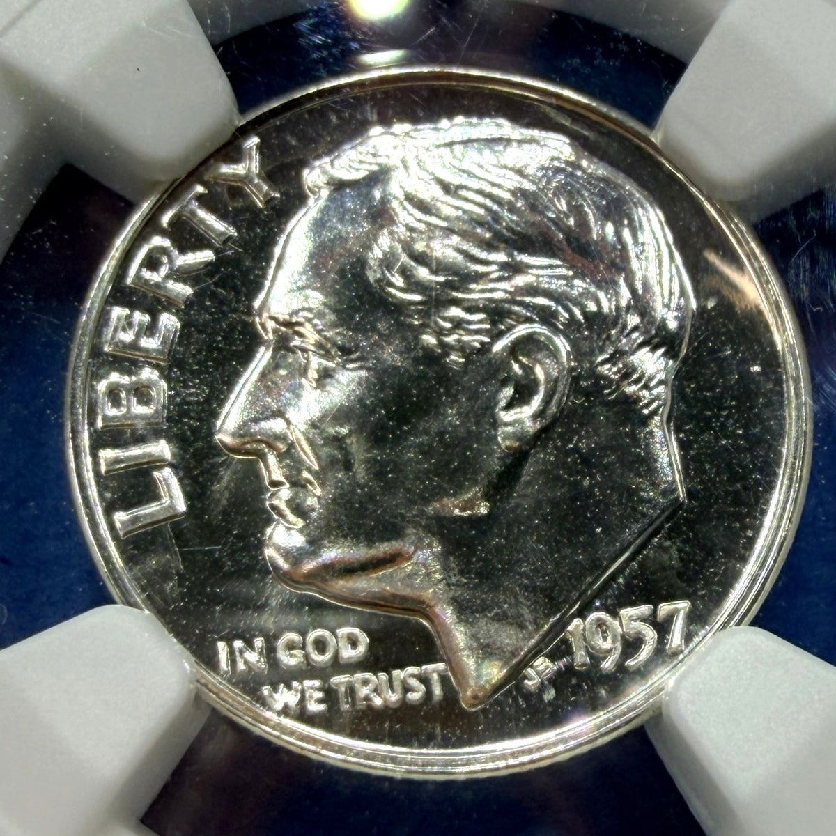 1957 Roosevelt Silver Dime Proof NGC PF67 Philadelphia 90% Silver 10C Gem Proof