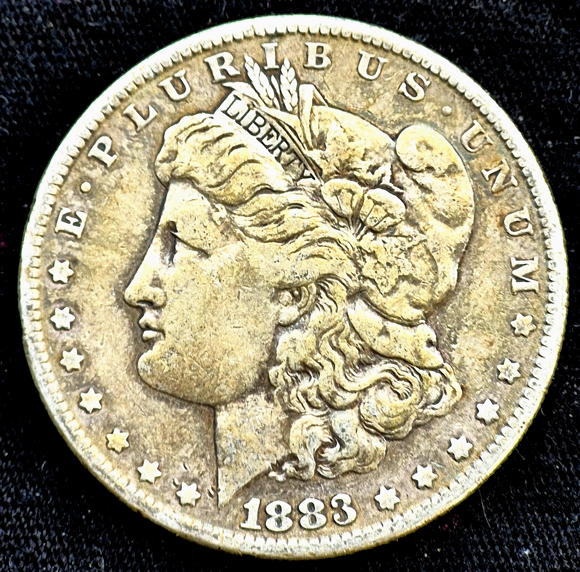 1883-P Morgan Silver Dollar Strong VF Features Nicer Toning 90% Silver $1