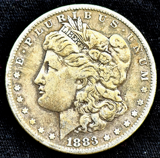 1883-P Morgan Silver Dollar Strong VF Features Nicer Toning 90% Silver $1