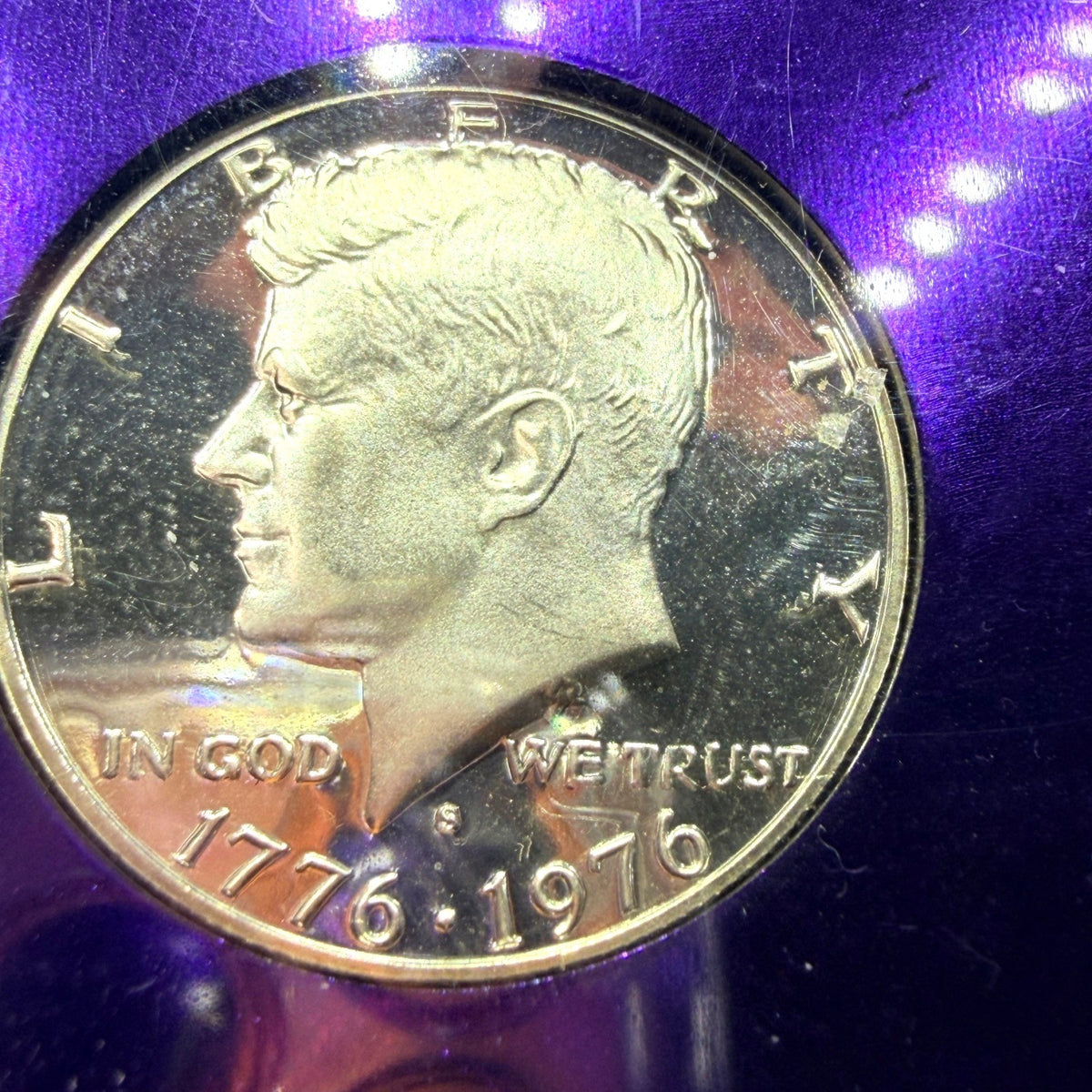 1976-S Kennedy Half Dollar Proof NGC PF69 40% Silver Bicentennial Bee Label 50C