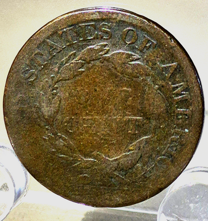 1826 Coronet Head Large Cent Normal Date 1C VG Features N9 R3 Better Date