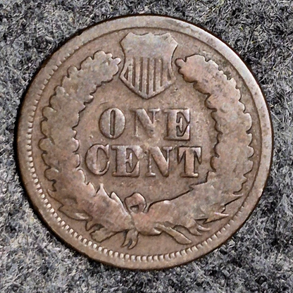 1864 Indian Head Cent Penny AG Features  Type III, Hole Filler, Coin Pictured 1C