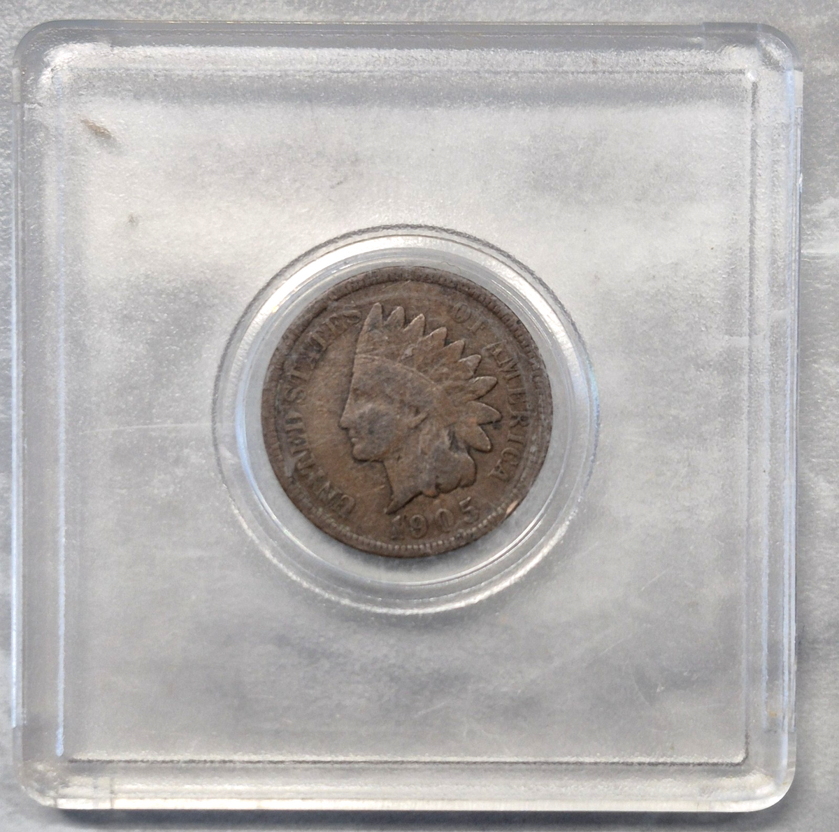 1905 Indian Head Cent Penny 1C Good+ Full Date Bold Shield Lines Antique US Coin