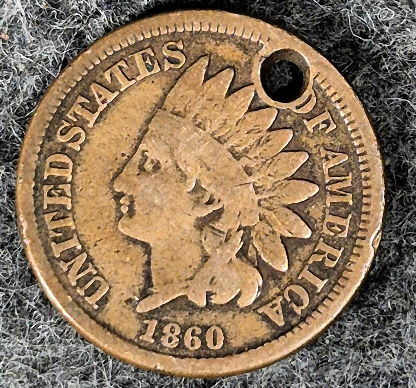 1860 Indian Head Cent VG-F Features Type II Chunky Oak Wreath Jewelry Coin Shown
