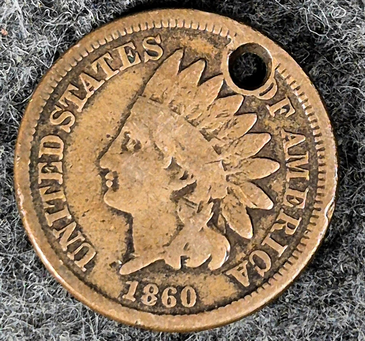 1860 Indian Head Cent VG-F Features Type II Chunky Oak Wreath Jewelry Coin Shown