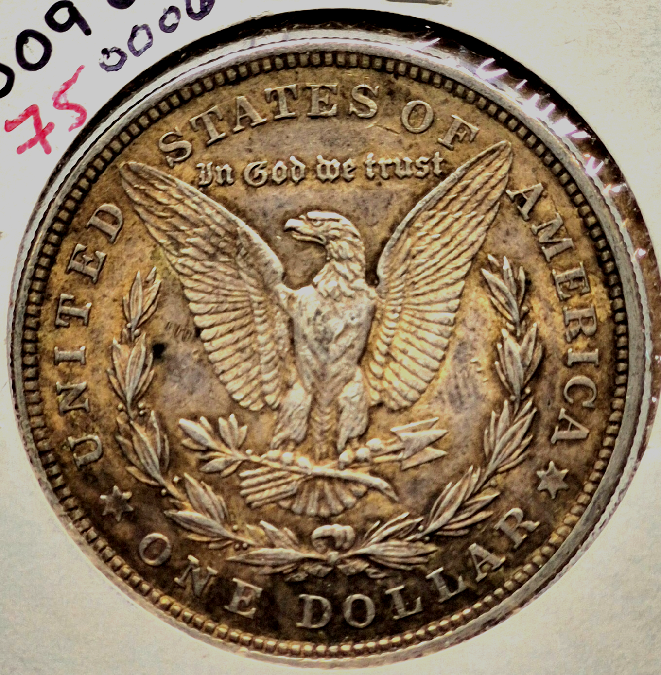 1921 Morgan $1 Dollar 90% Silver Crisp AU+ Features, Handsomely Toned