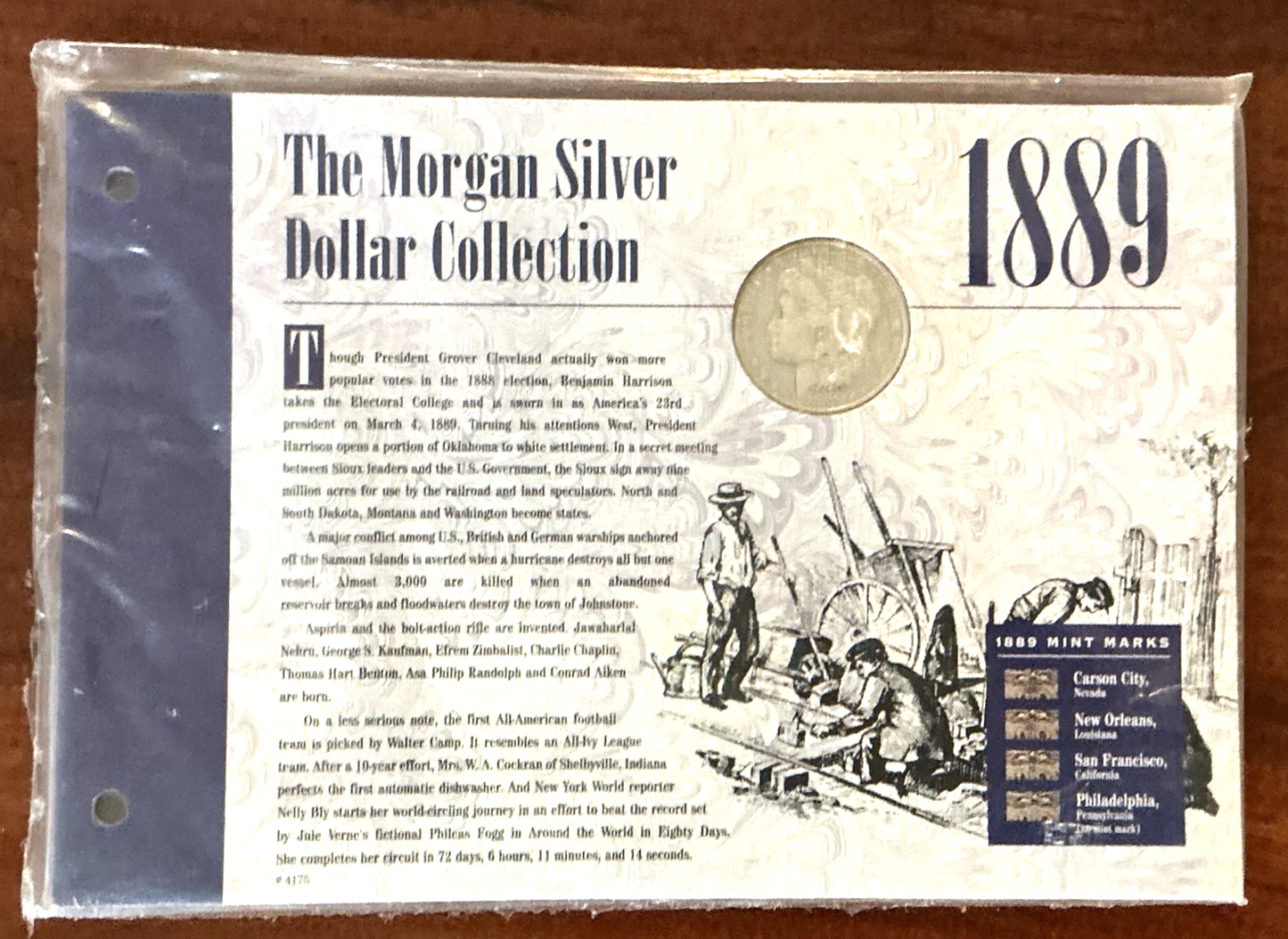 1889 O The Morgan Silver Dollar Collection 90% Coin American Historical Society