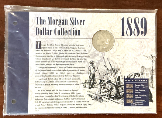 1889 O The Morgan Silver Dollar Collection 90% Coin American Historical Society