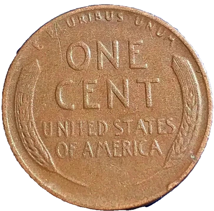 1944 P Lincoln Cent Average Circulated Condition Copper Penny San Francisco Mint