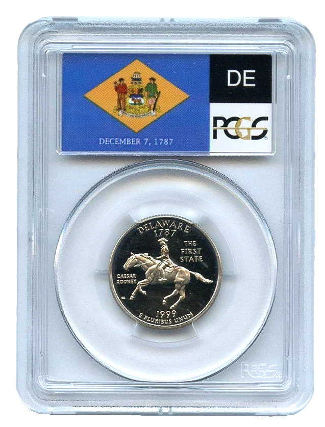 1999-S State Quarter Delaware PCGS Highly Graded PR69DCAM 25C