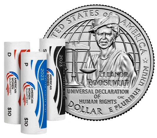 2023 3 Coin Set P/D/S Eleanor Roosevelt American Women Quarters BU Mint 