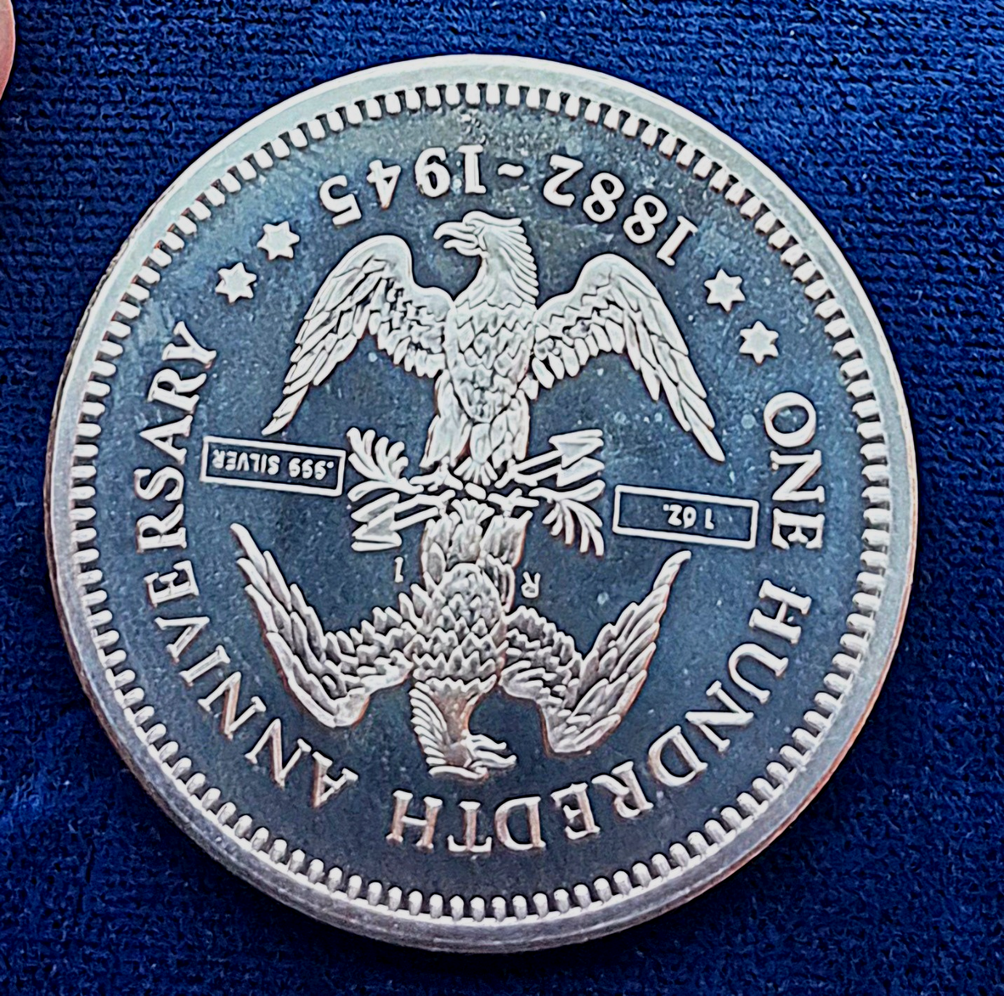 1982 FDR 100th Anniv. 1 oz .999 Fine Silver Round Plus First Day Stamp OGP Toner