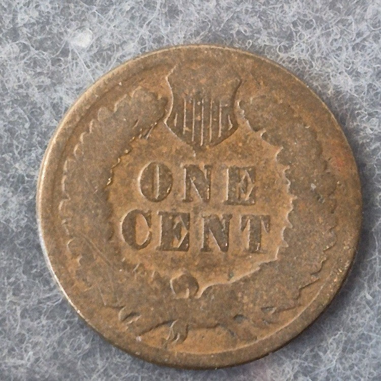 1883 Indian Head Cent Penny 1C About Good AG Bronze 1800s Philadelphia Mint