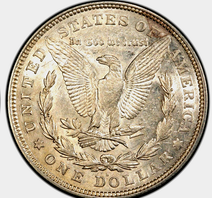 (1) 1921-D Morgan Dollar 90% Silver With AU+ Circulated Features 1$
