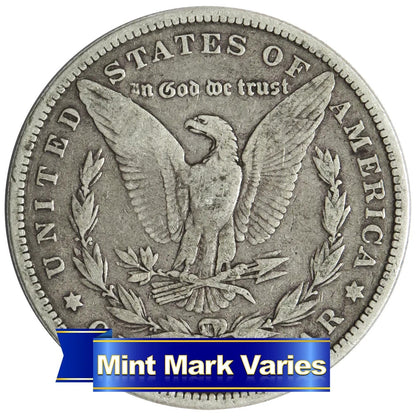 🔥 1878-1904 Morgan 90% SILVER Dollar Random Year Pre 1921 Coin Worn AG02 +