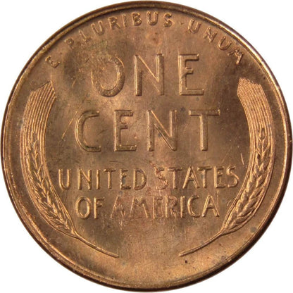 1950 P Lincoln Wheat Cent BU Uncirculated Penny from OBW Roll 1c GEM RED COIN