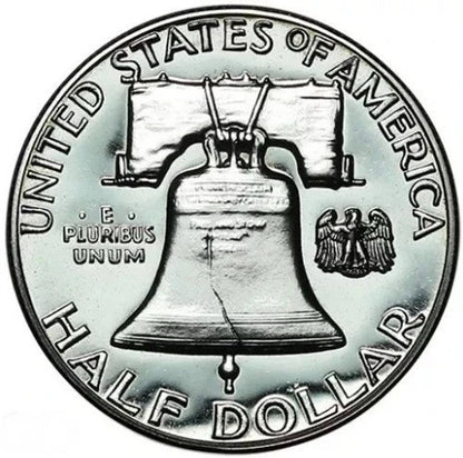 1958 Franklin 90% SILVER Half Dollar PROOF COIN Gem Uncirculated Full Bell Lines