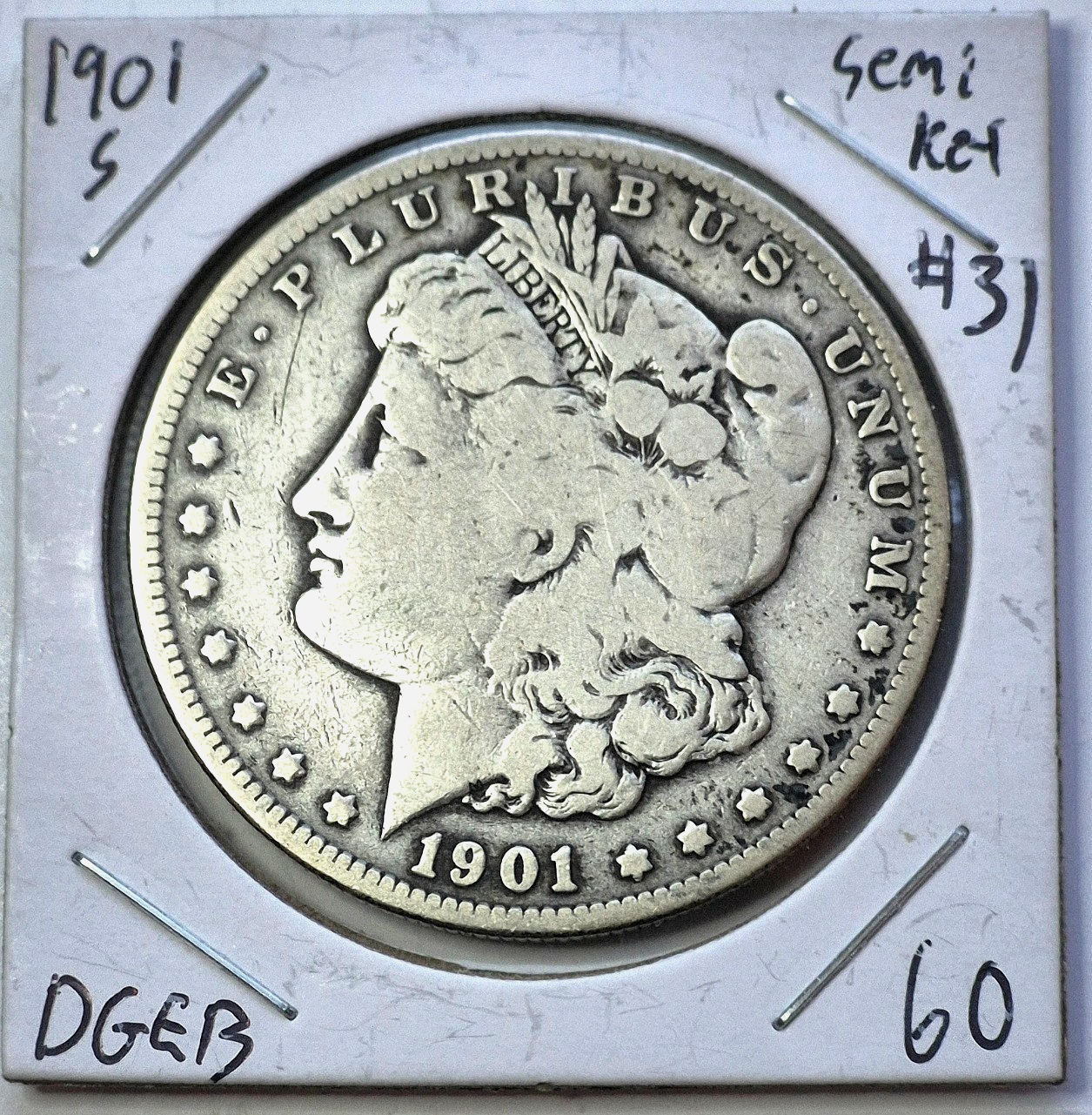 1901   **S**   MORGAN 90% SILVER DOLLAR *NICE COIN!* $1