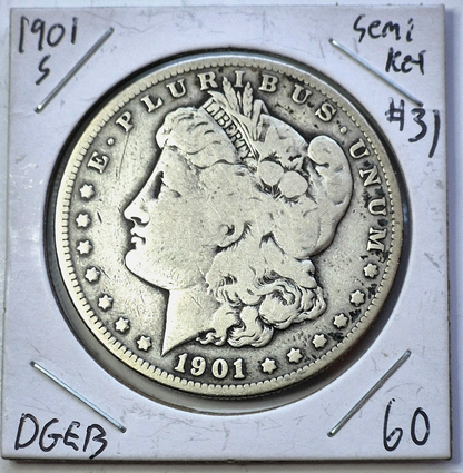 1901   **S**   MORGAN 90% SILVER DOLLAR *NICE COIN!* $1