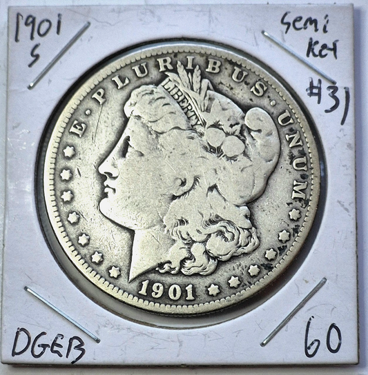 1901   **S**   MORGAN 90% SILVER DOLLAR *NICE COIN!* $1