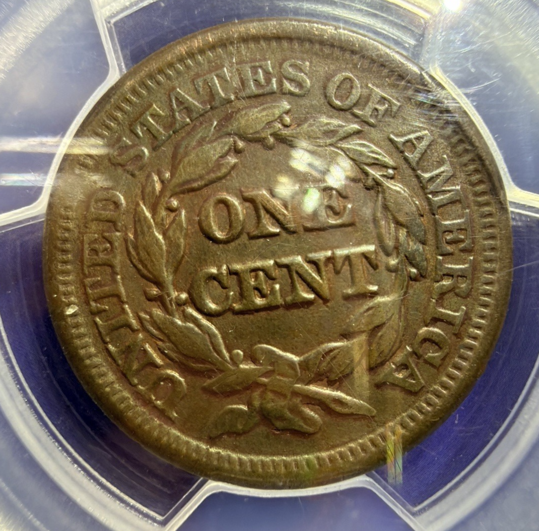 1846 Braided Hair Large Cent PCGS XF Details SMALL DATE 180 Year Old NICE Coin
