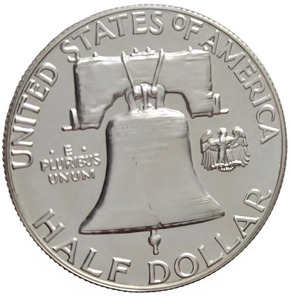 1963 CAMEO PROOF Franklin Half Dollar SUPERB Gem BU Sharp Strike 90% Silver Coin
