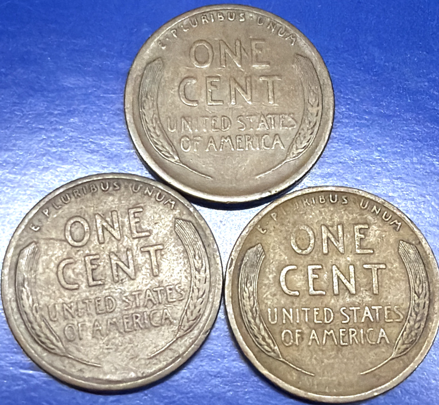 LOT of 3 ~ 1910 S Lincoln Wheat Cent G-VG SEMI-KEY DATE Low Mintage Coins 1378