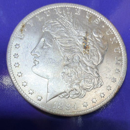 1884-O Morgan Silver Dollar $1 BU Brilliant Uncirculated 90% Silver New Orleans