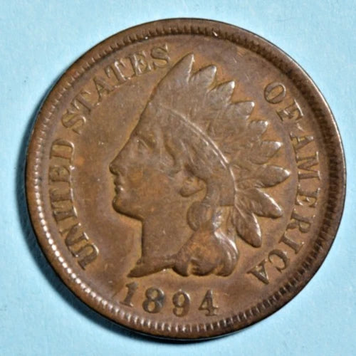 1894 Indian Head Cent Penny - VF Very Fine - US Collectible Coin Type