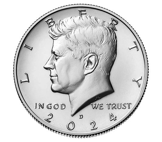 2024 P D Kennedy Half Dollar 2 Roll Set Sealed US Mint Sealed Box 24KB 50c Coins