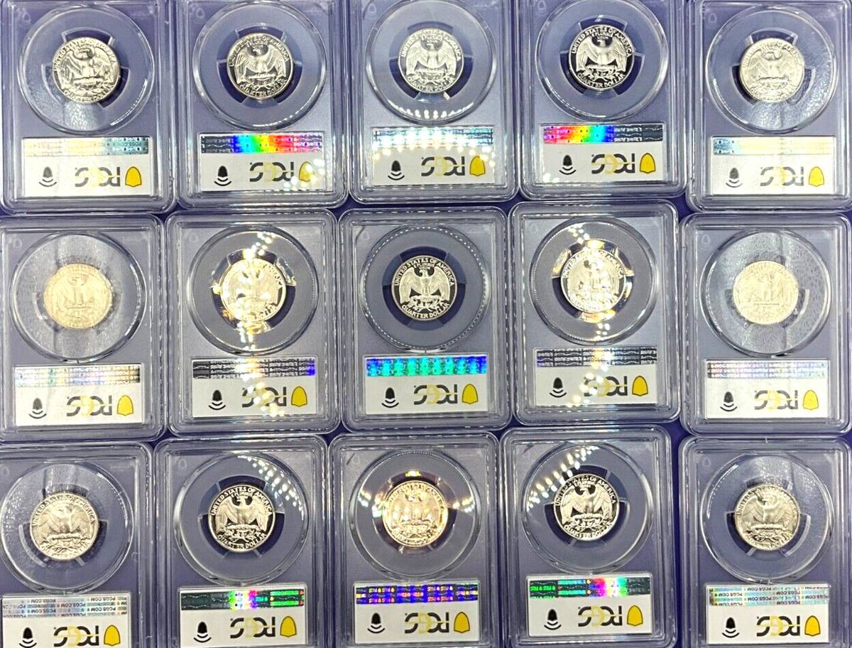 {20} - Graded Washington Quarters 🔥 PCGS PR69DCAM💰1965-2025 SF MINT Coins  ✅