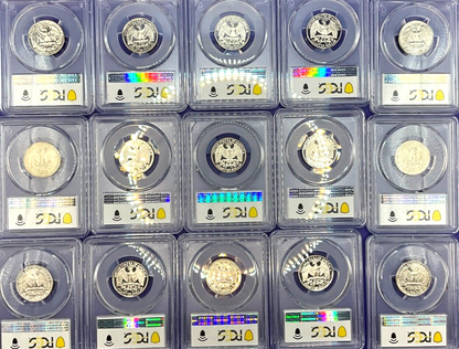 {20} - Graded Washington Quarters 🔥 PCGS PR69DCAM💰1965-2025 SF MINT Coins  ✅