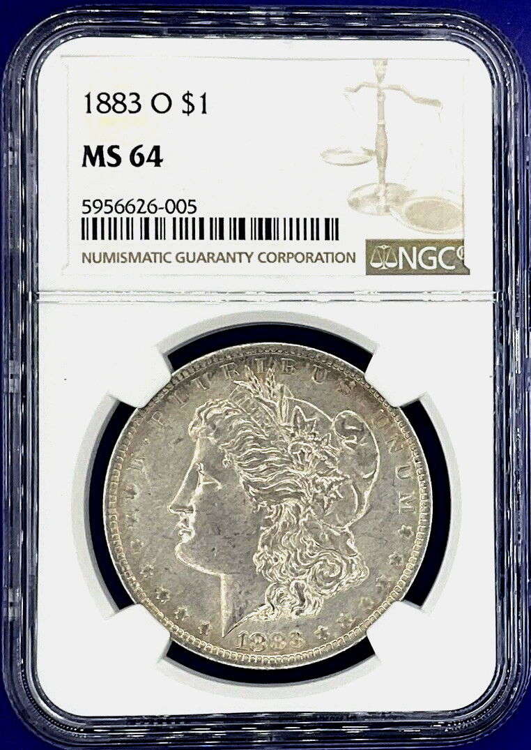 ✅ 1883 O MS64 EARLY Morgan Silver Dollar NGC CLEAN BRIGHT WHITE $1 COIN  ✅