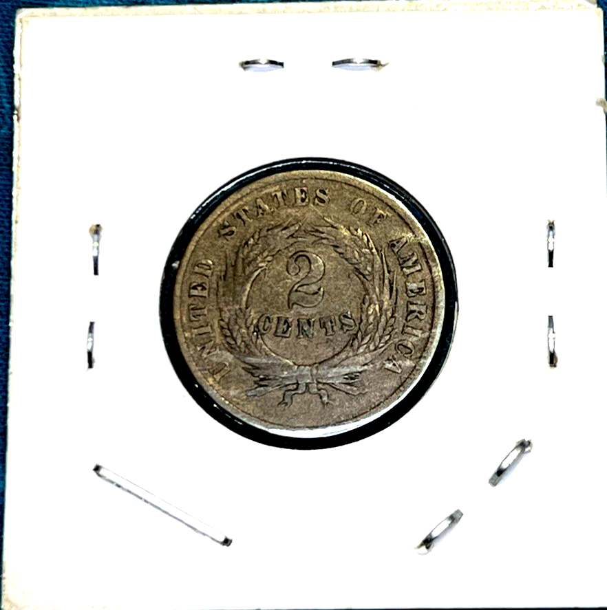 1864 2 Cent Piece - G+ Features - Civil War - 1st With Motto "In God We Trust"