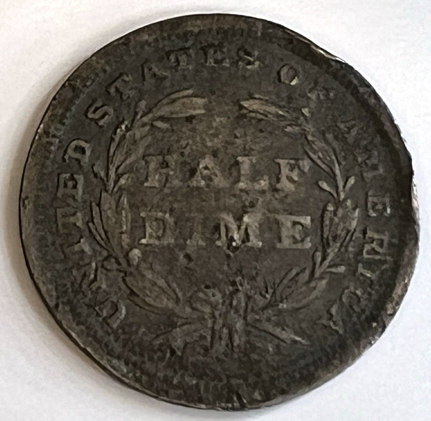 ✅ 1838 Seated Liberty Silver Half Dime ROTATED DIE 187 Year Old 90% Silver Coin