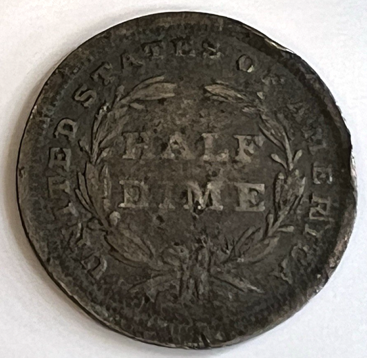 ✅ 1838 Seated Liberty Silver Half Dime ROTATED DIE 187 Year Old 90% Silver Coin