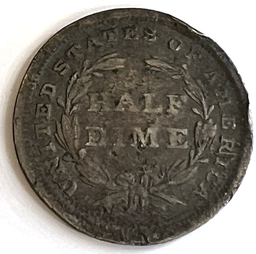 ✅ 1838 Seated Liberty Silver Half Dime ROTATED DIE 187 Year Old 90% Silver Coin