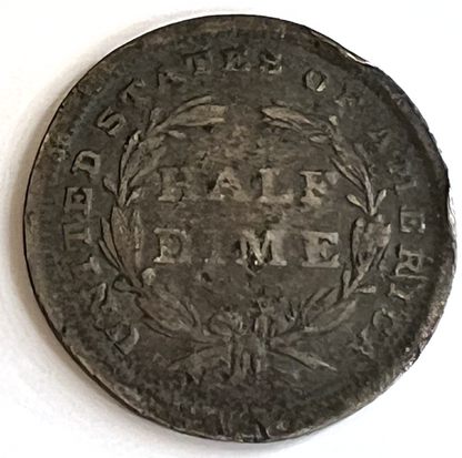 ✅ 1838 Seated Liberty Silver Half Dime ROTATED DIE 187 Year Old 90% Silver Coin