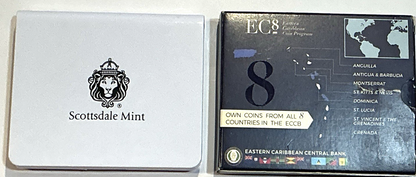 2021 Dominica $2 COLORIZED Sisserou Parrots 1 oz .999 PURE SILVER Proof, Box/COA