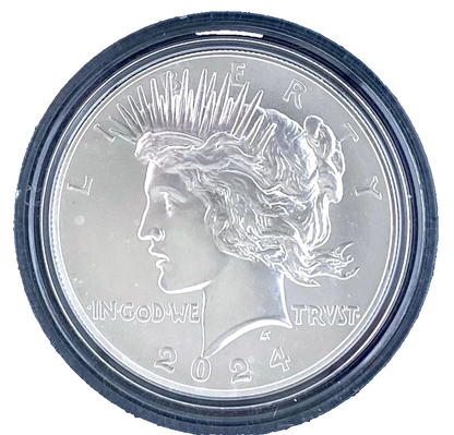 2024 P Peace Dollar $1 Uncirculated U.S. Mint Coin .999 Pure SILVER in Capsule