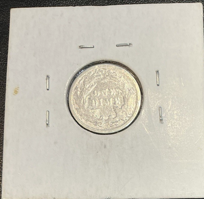 🔥 1887 Rare Antique Seated Liberty Dime 90% Silver 139 Years Old Coin