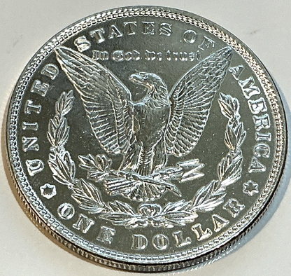 ✅ 1887 $1 Morgan 90% Silver Dollar Beautiful Bright Shiny White PL BU / AU Coin