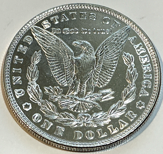 ✅ 1887 $1 Morgan 90% Silver Dollar Beautiful Bright Shiny White PL BU / AU Coin