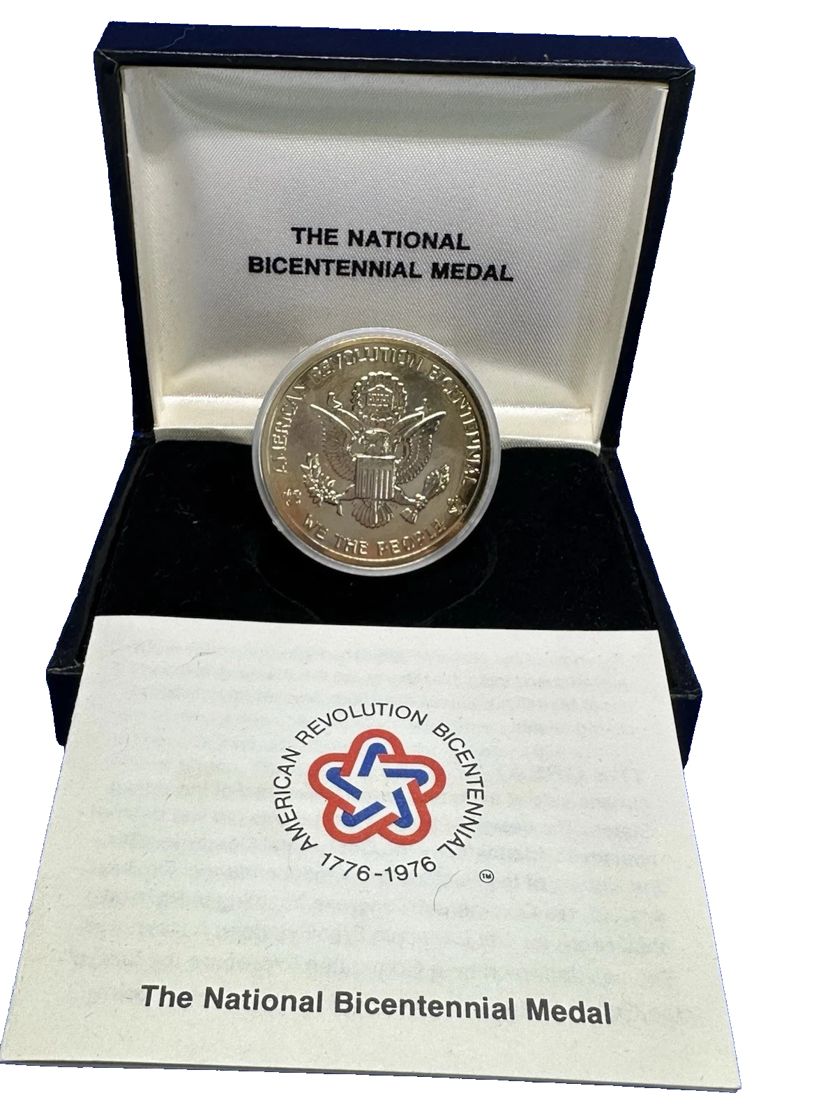 National Bicentennial Medal 1776-1976 STATUE OF LIBERTY Coin w/Box & COA