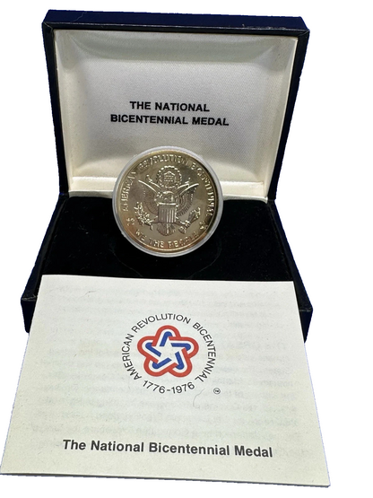 National Bicentennial Medal 1776-1976 STATUE OF LIBERTY Coin w/Box & COA