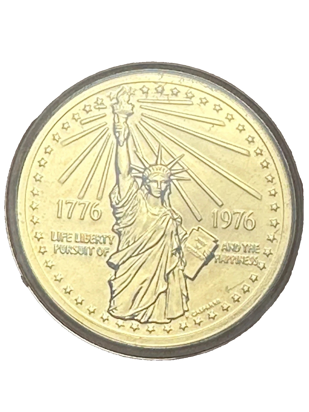 National Bicentennial Medal 1776-1976 STATUE OF LIBERTY Coin w/Box & COA